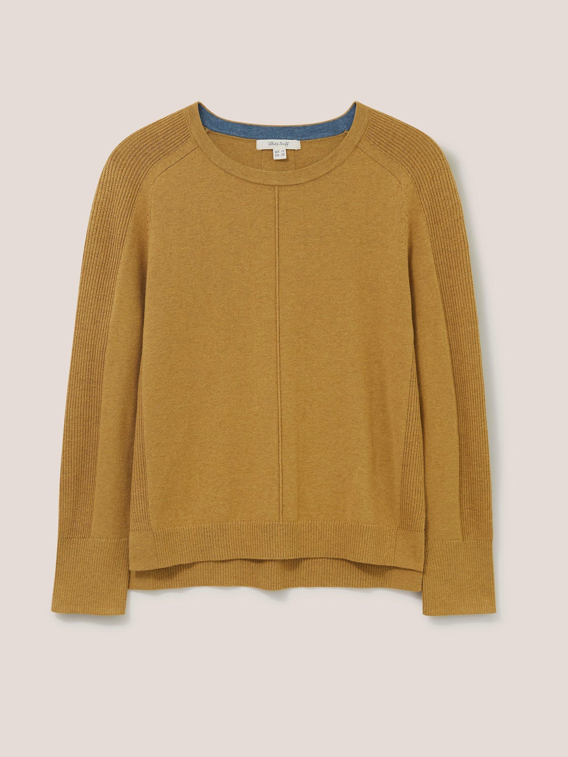 Urban Crew Jumper in MID YELLOW - FLAT FRONT