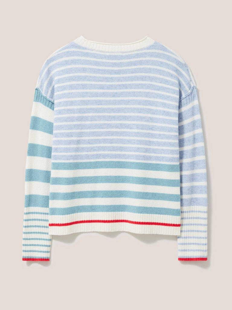 Urban Stripe Jumper in NAT MLT - FLAT BACK