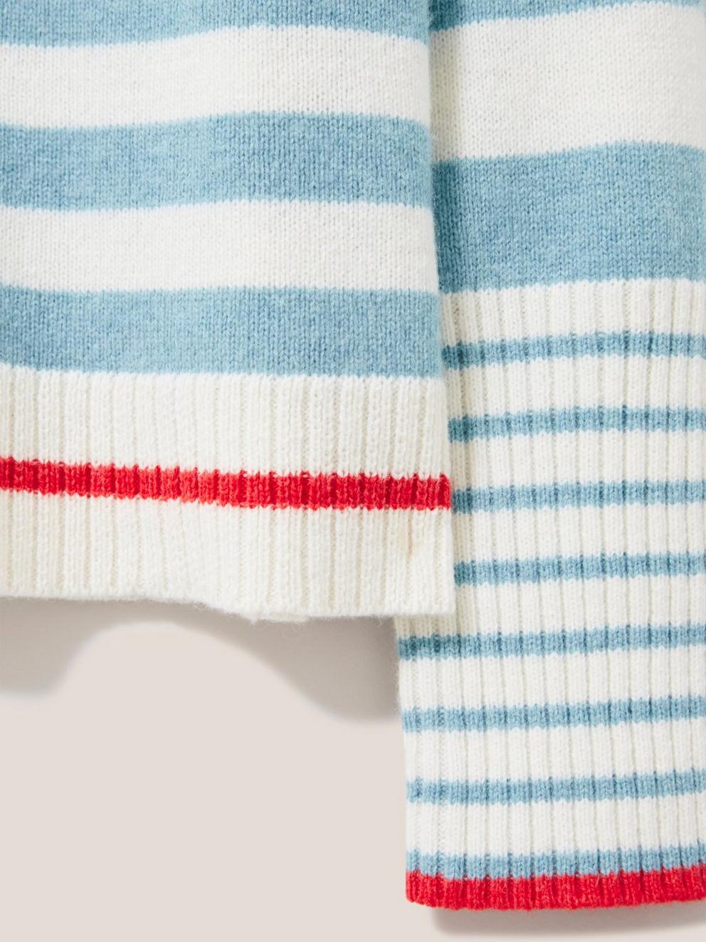 Urban Stripe Jumper in NAT MLT - FLAT DETAIL