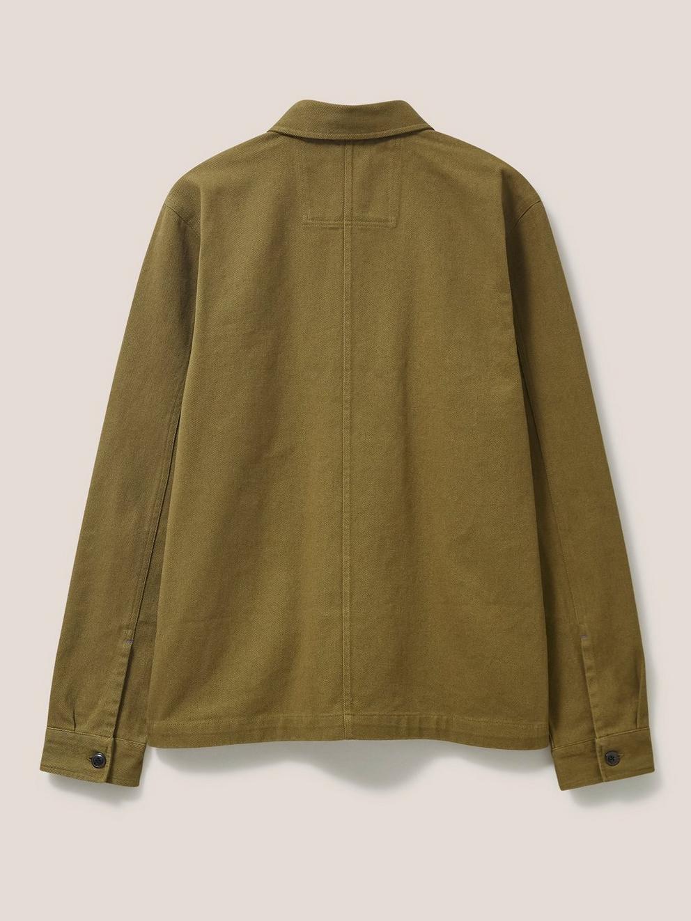 Fabien Chore Jacket in DEEP GRN - FLAT BACK