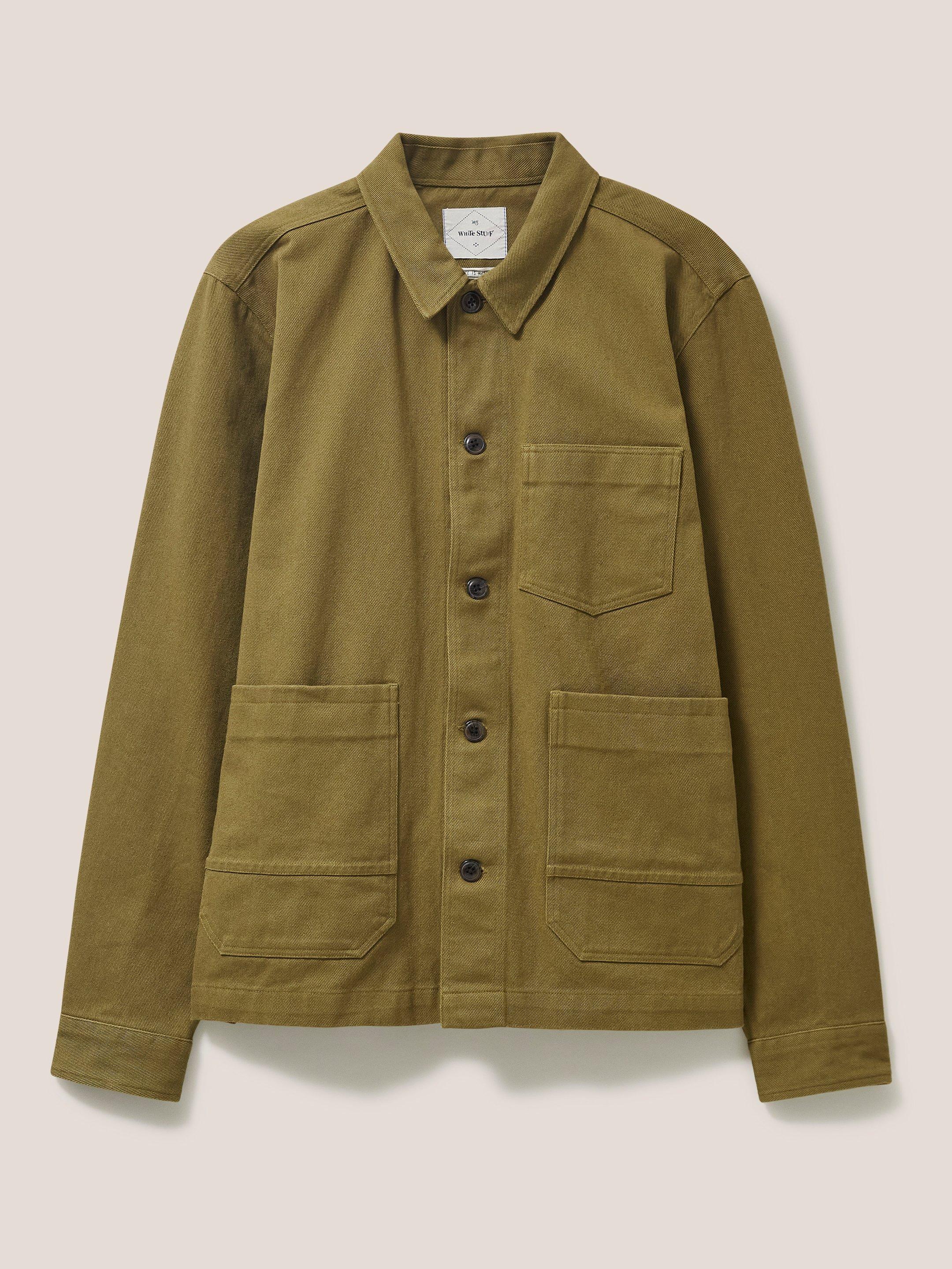 Fabien Chore Jacket in DEEP GRN - FLAT FRONT