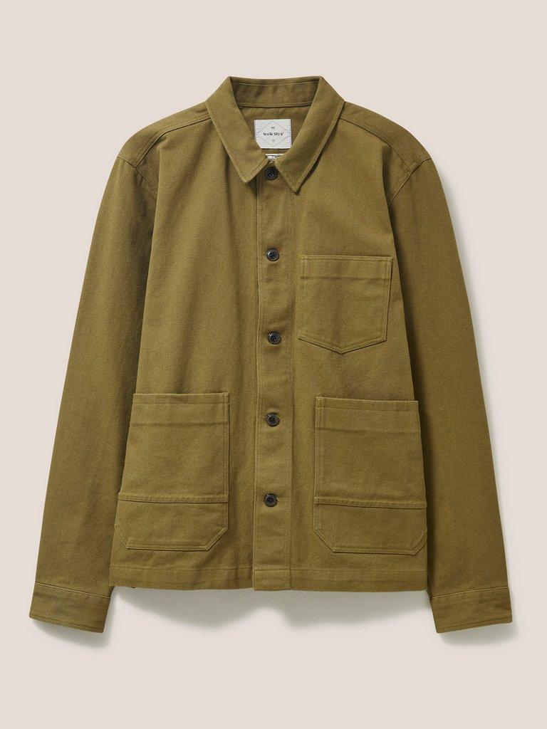 Fabien Chore Jacket in DEEP GRN - FLAT FRONT