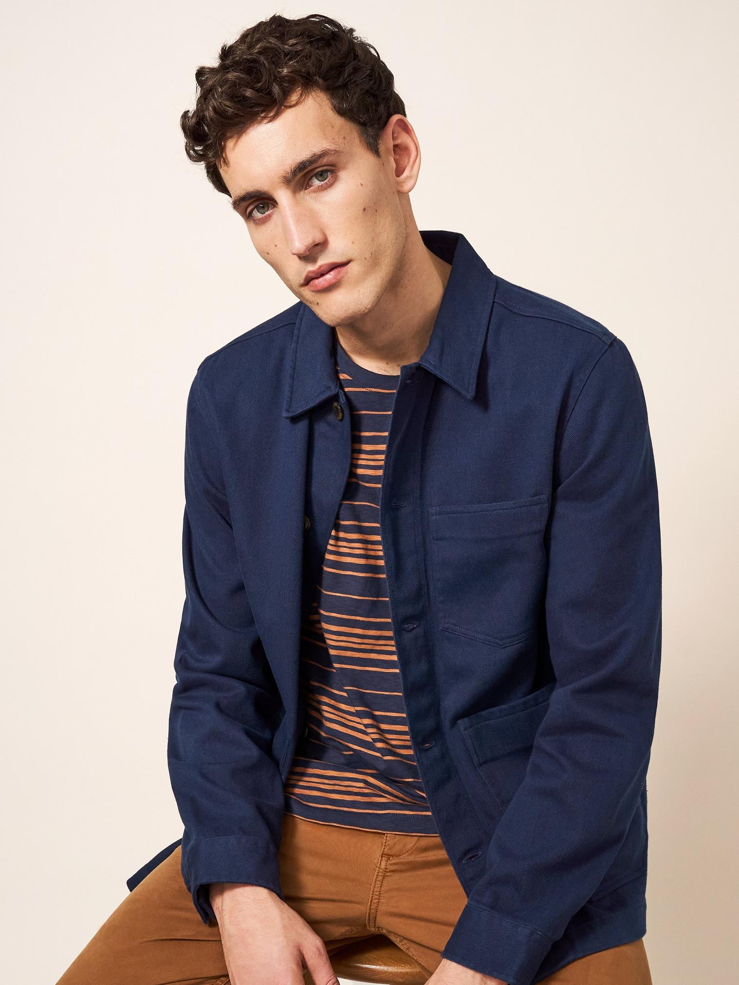 Fabien Chore Jacket in FRENCH NAVY | White Stuff