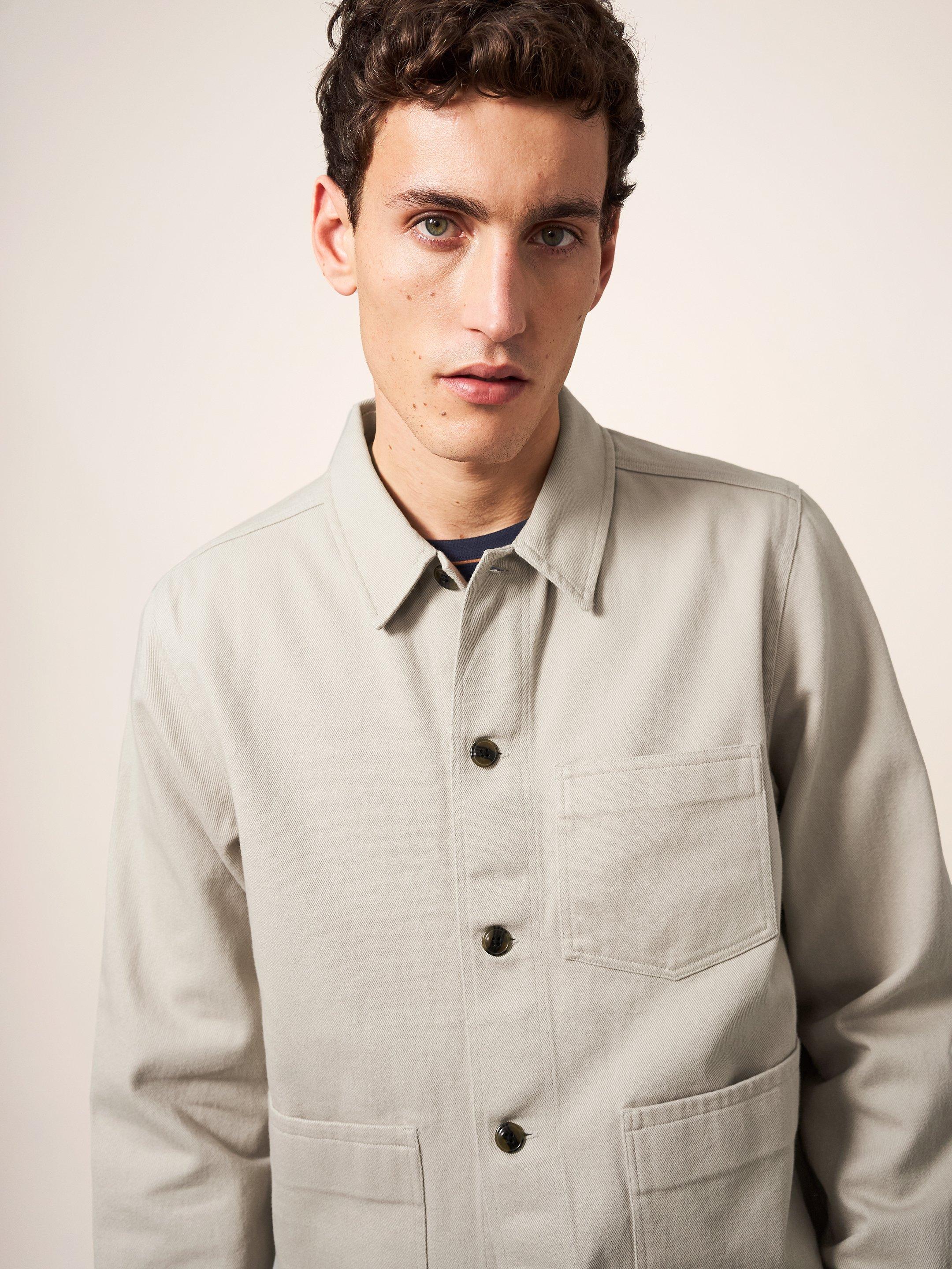 Fabien Chore Jacket in LGT NAT - LIFESTYLE