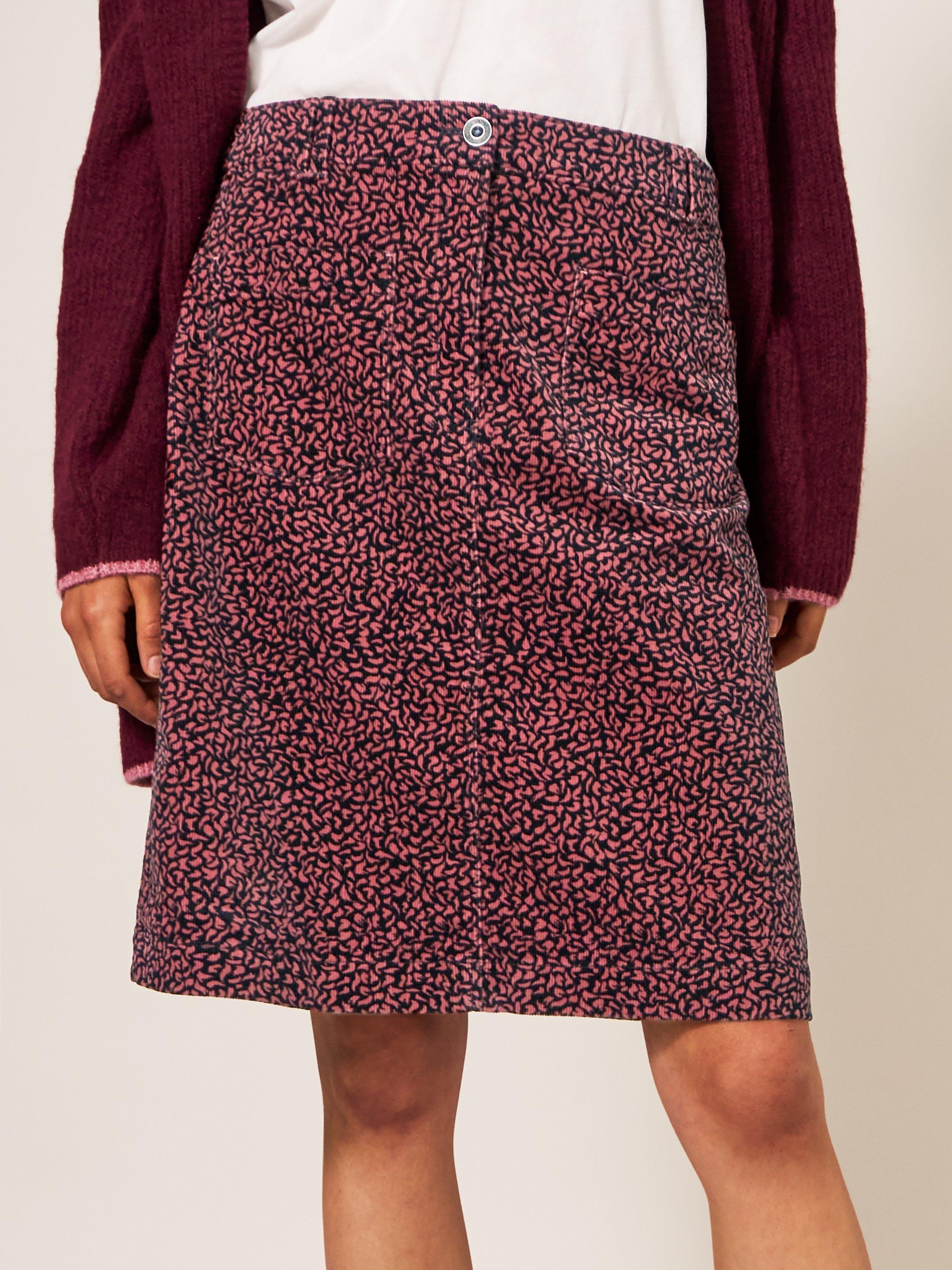 Leopard hotsell corduroy skirt