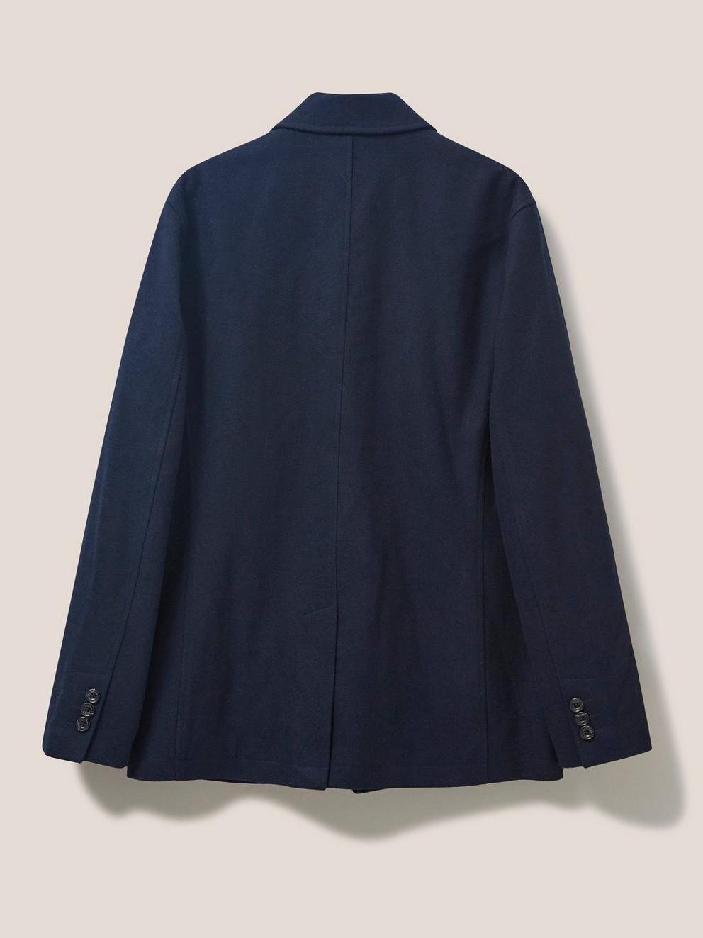 Cedar Peacoat in DARK NAVY - FLAT BACK