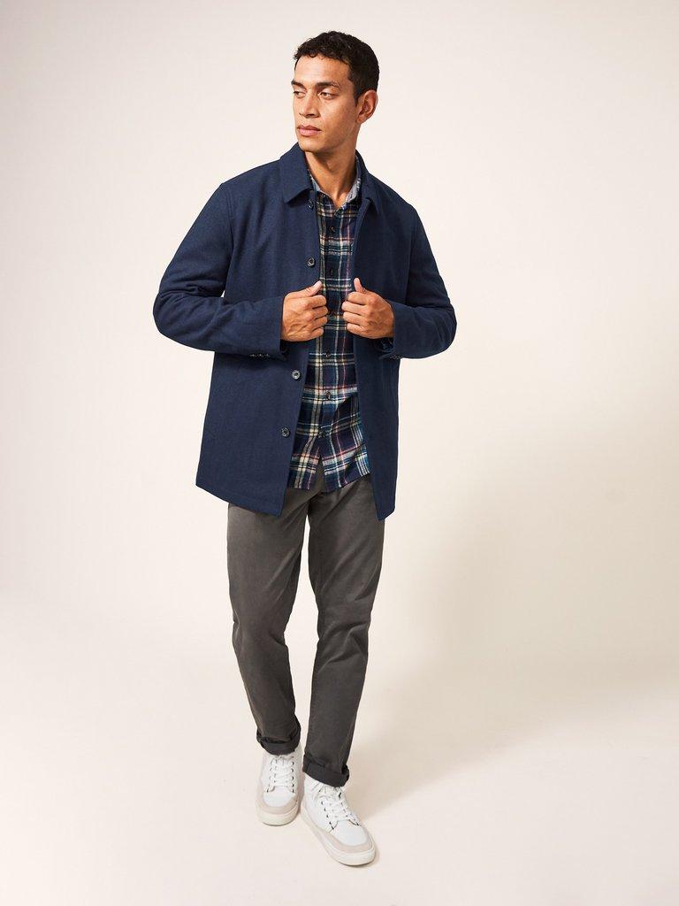 Cedar Peacoat in DARK NAVY - LIFESTYLE