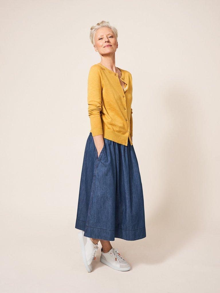 Charlotte Denim Skirt in MID DENIM - LIFESTYLE