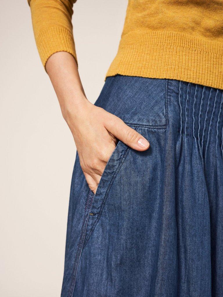 Denim Denim Midi Skirt, WHISTLES