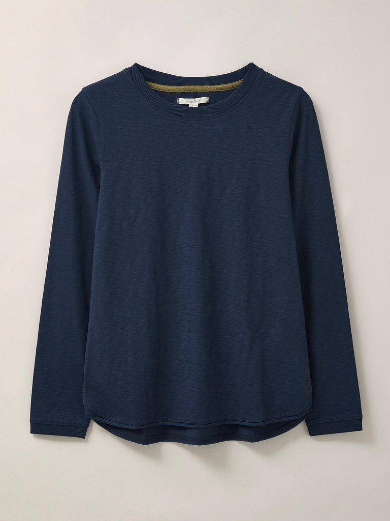 Cassie Crew Tee in DARK NAVY - FLAT FRONT