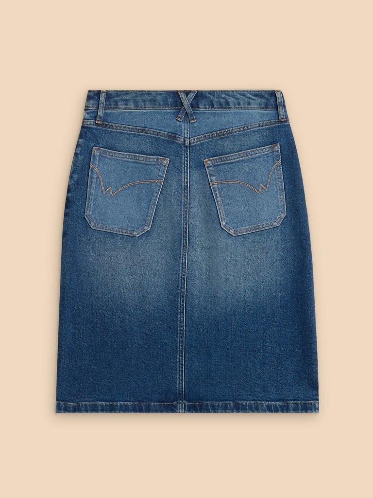 Mid length denim skirts sale hotsell