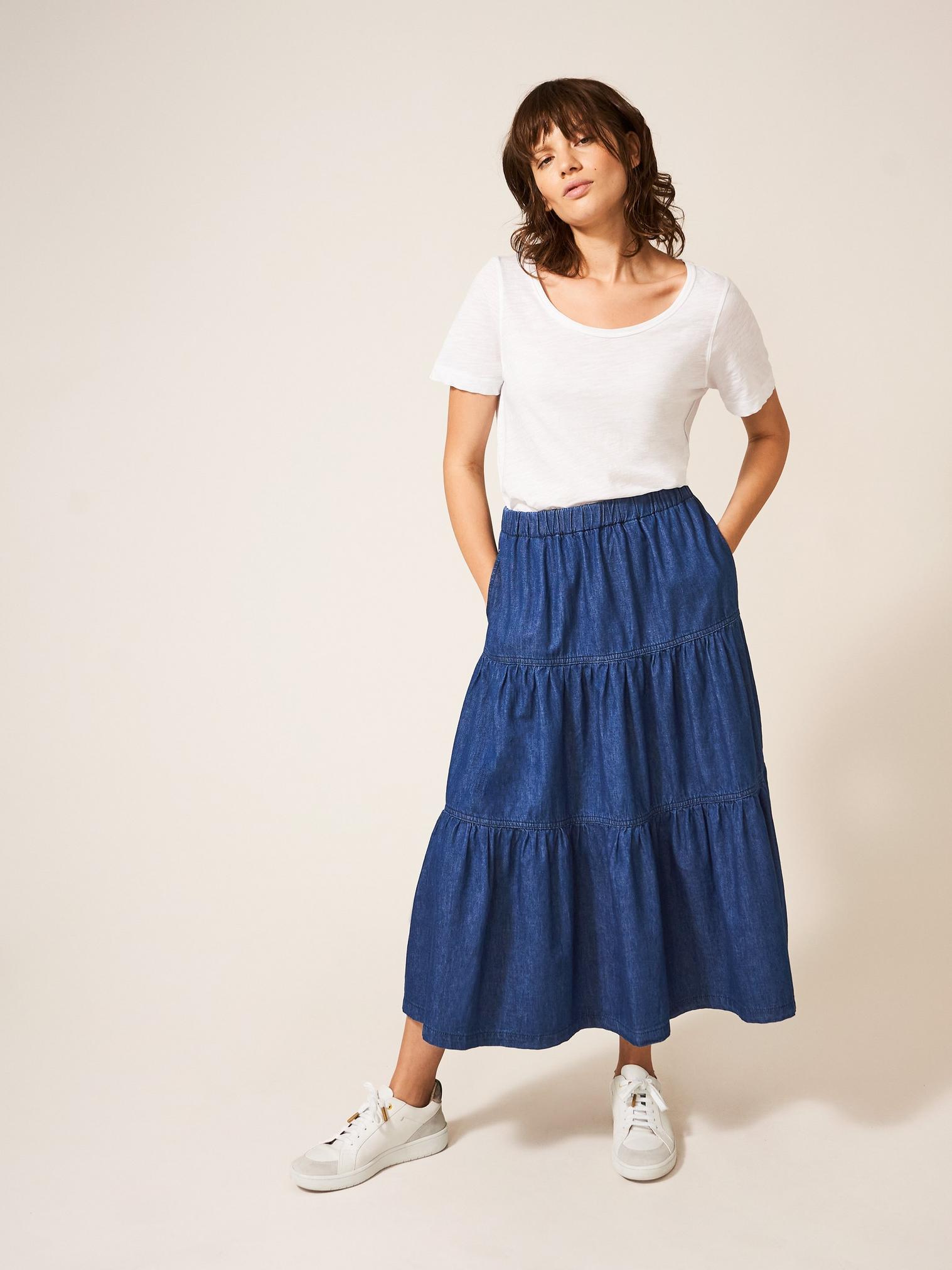 White stuff hot sale denim skirt