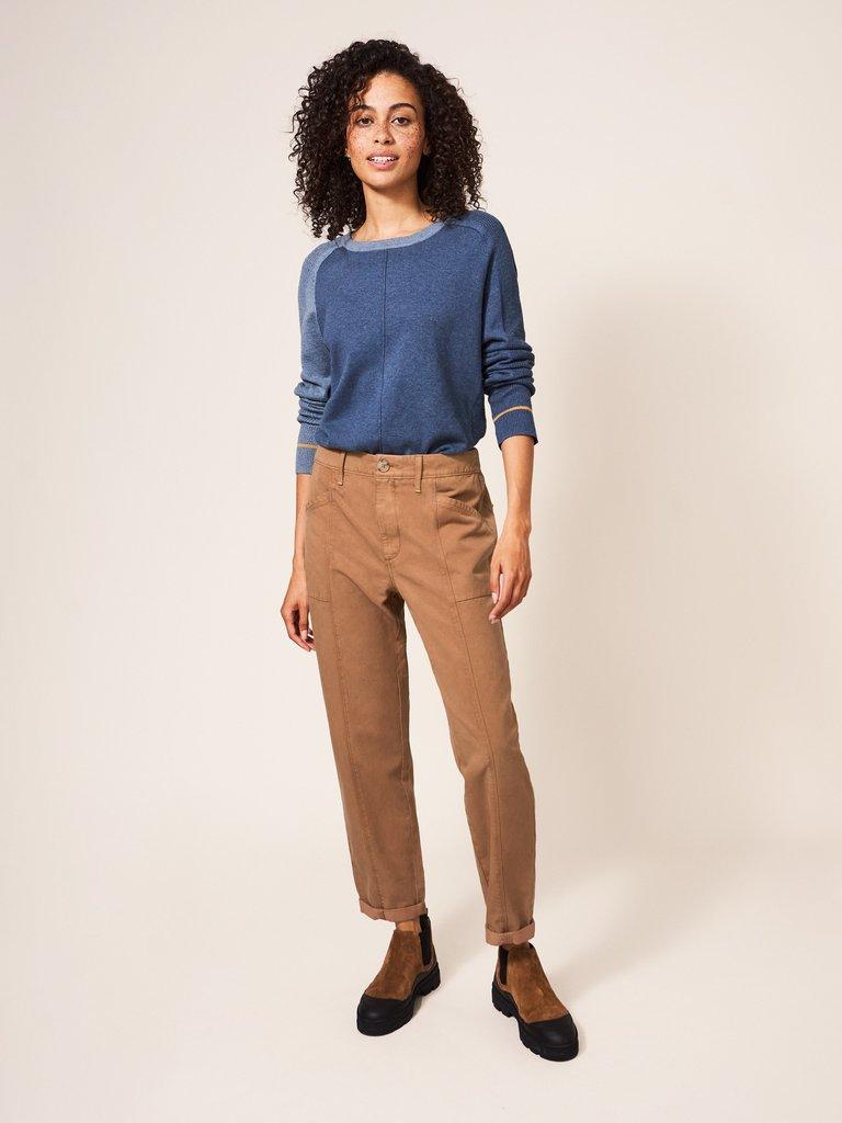 Petite Soft Jersey Tapered Trouser