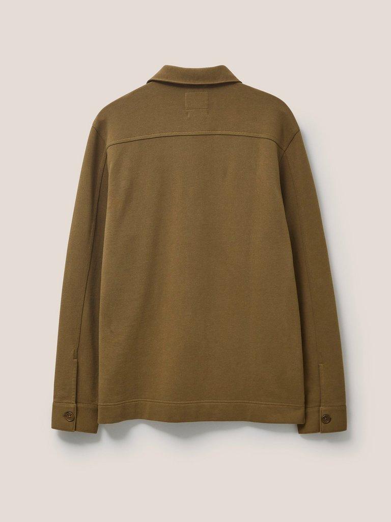 Harry Popover Sweat in MID GREEN - FLAT BACK