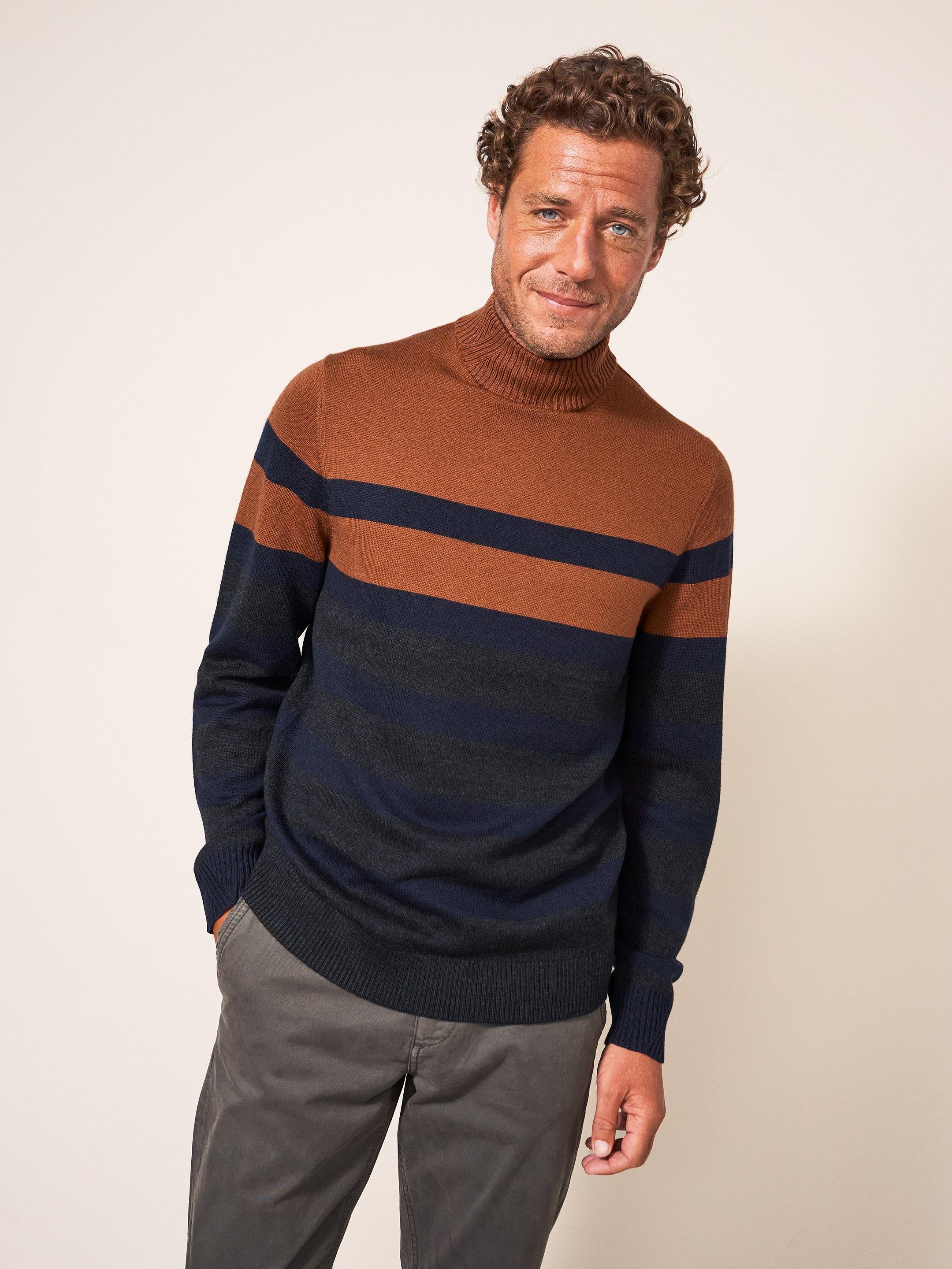 Merino mock deals neck sweater