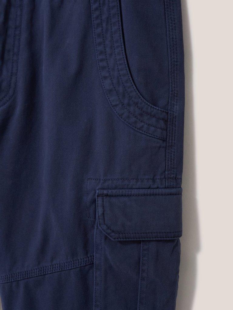 Kegworth Organic Cargo Trouser in DARK NAVY - FLAT DETAIL