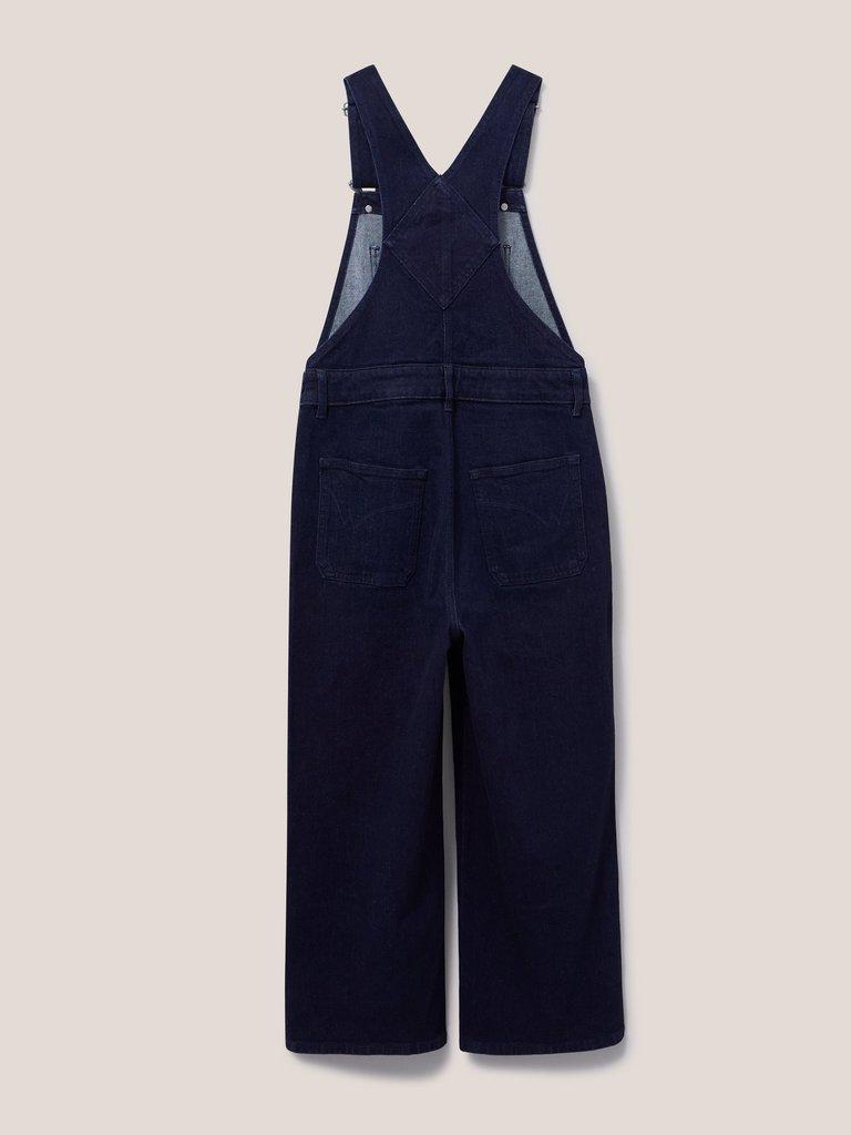 Kelly Wide Leg Dungaree in DK DENIM - FLAT BACK
