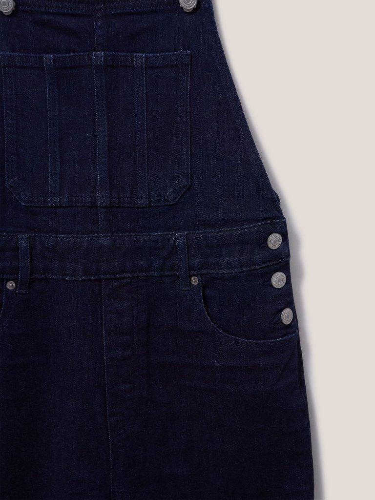 Kelly Wide Leg Dungaree in DK DENIM - FLAT DETAIL