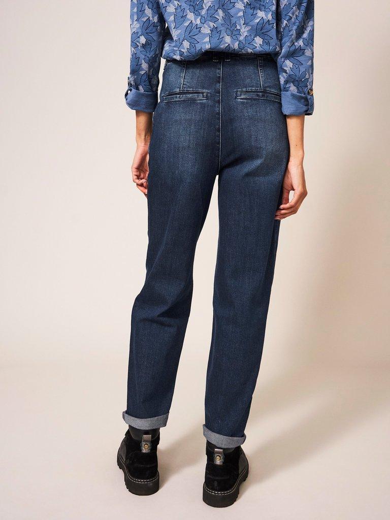 Tammy Denim Chino in MID DENIM - MODEL BACK