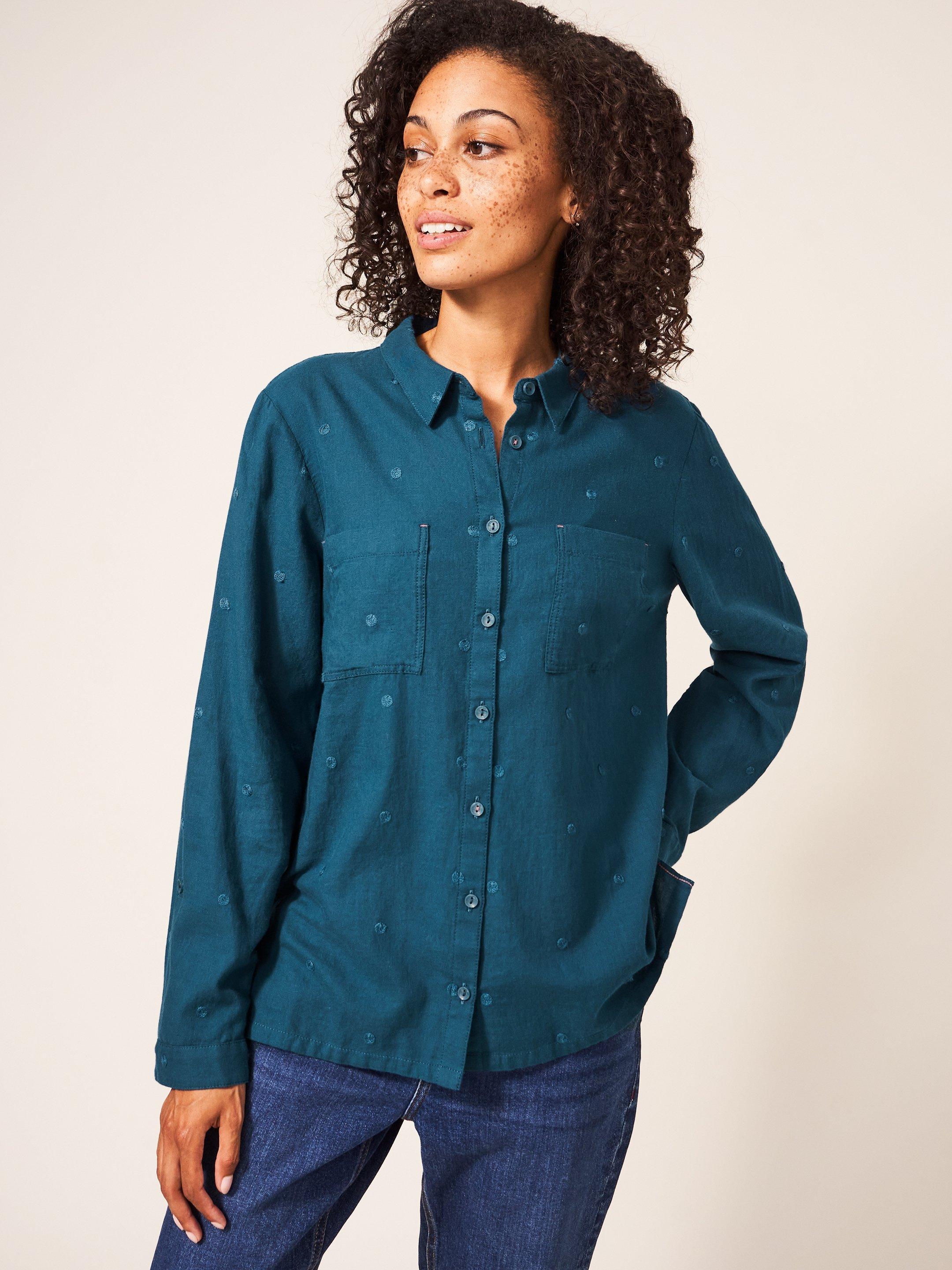Emilia Organic Cotton Long Sleeve Shirt