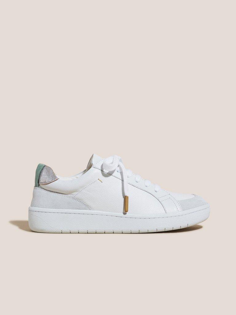 White sale suede trainers