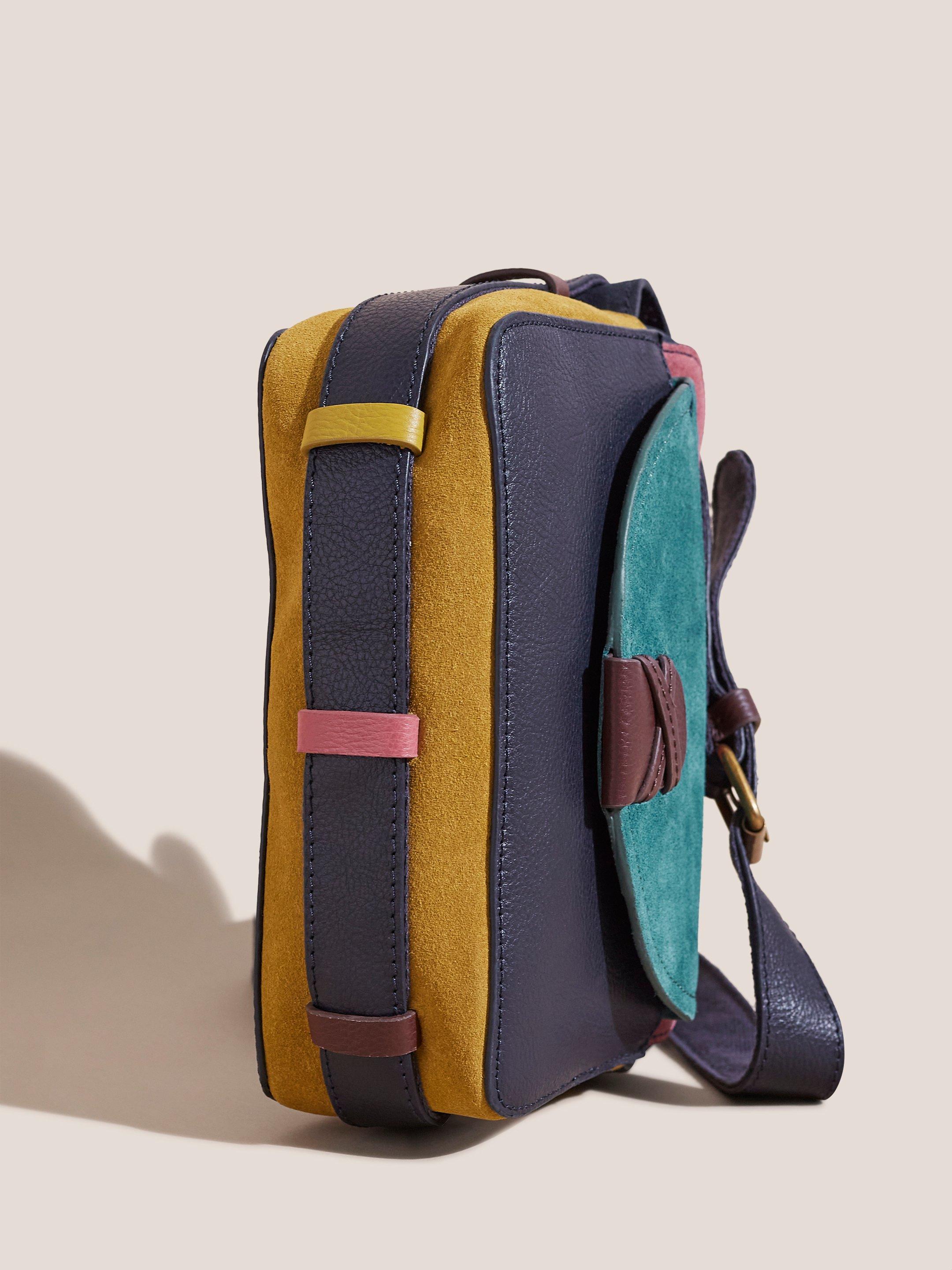 Lola Camera Bag in TEAL MLT - FLAT FRONT