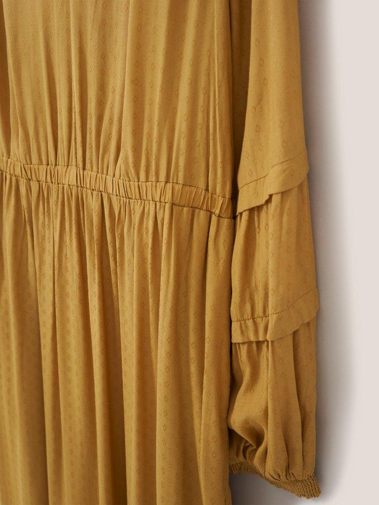 Maisy Midi Dress in LGT YELLOW - FLAT DETAIL