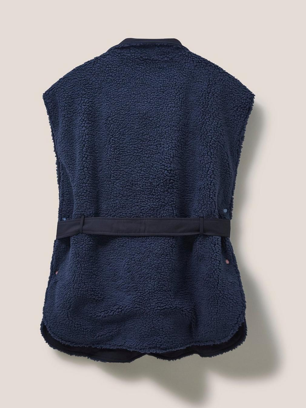 Leia Reversible Throw On in DARK NAVY - FLAT BACK