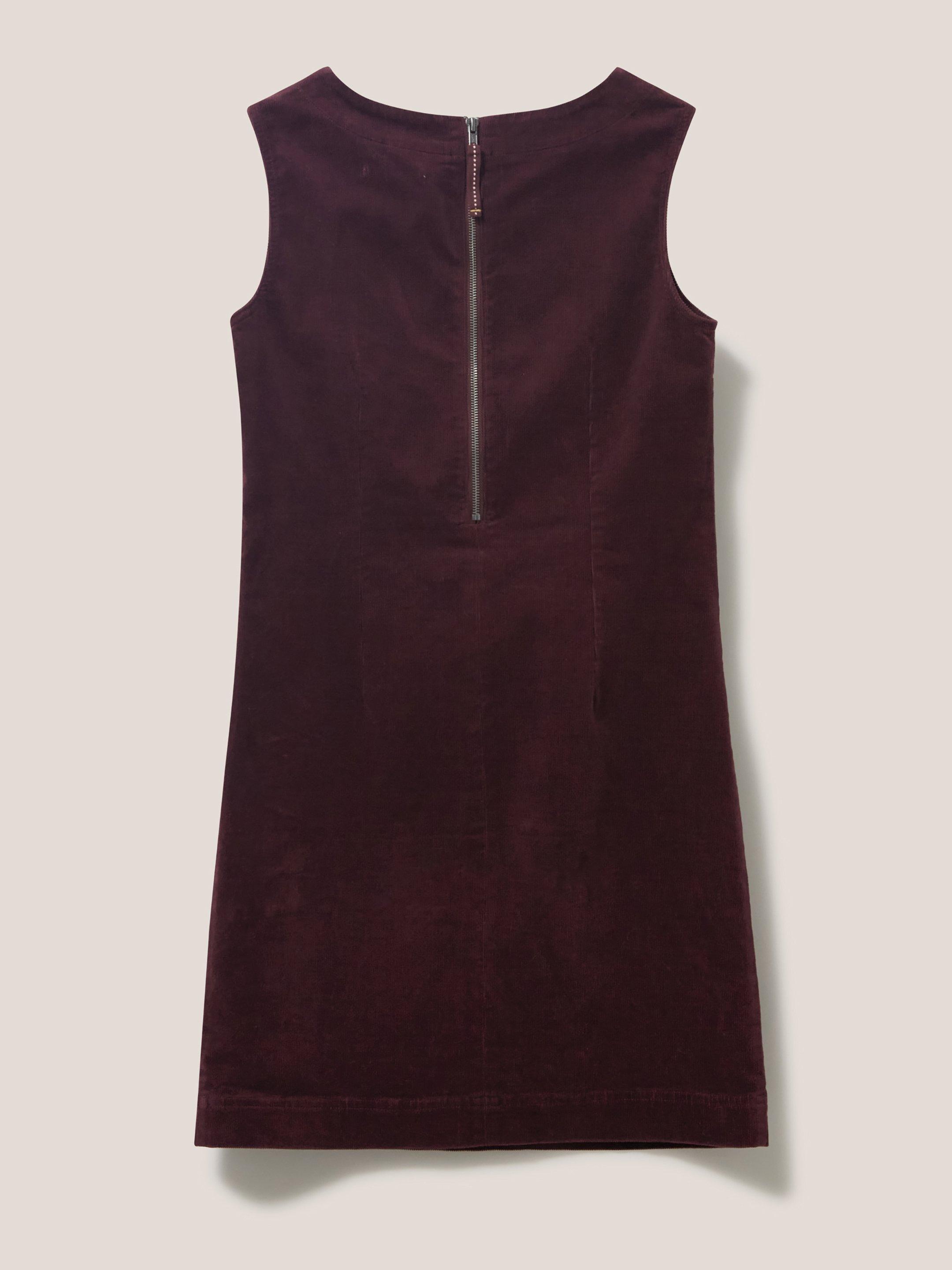 Oasis cord shop dress burgundy