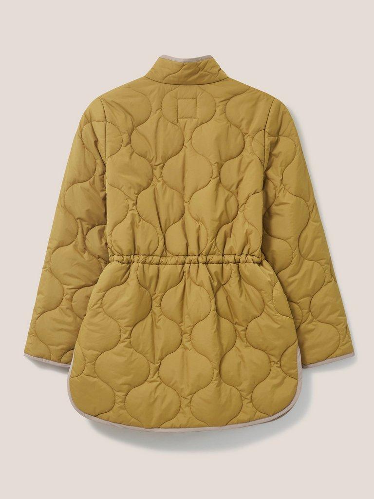 Emilia Quilted Coat in DK CHART - FLAT BACK