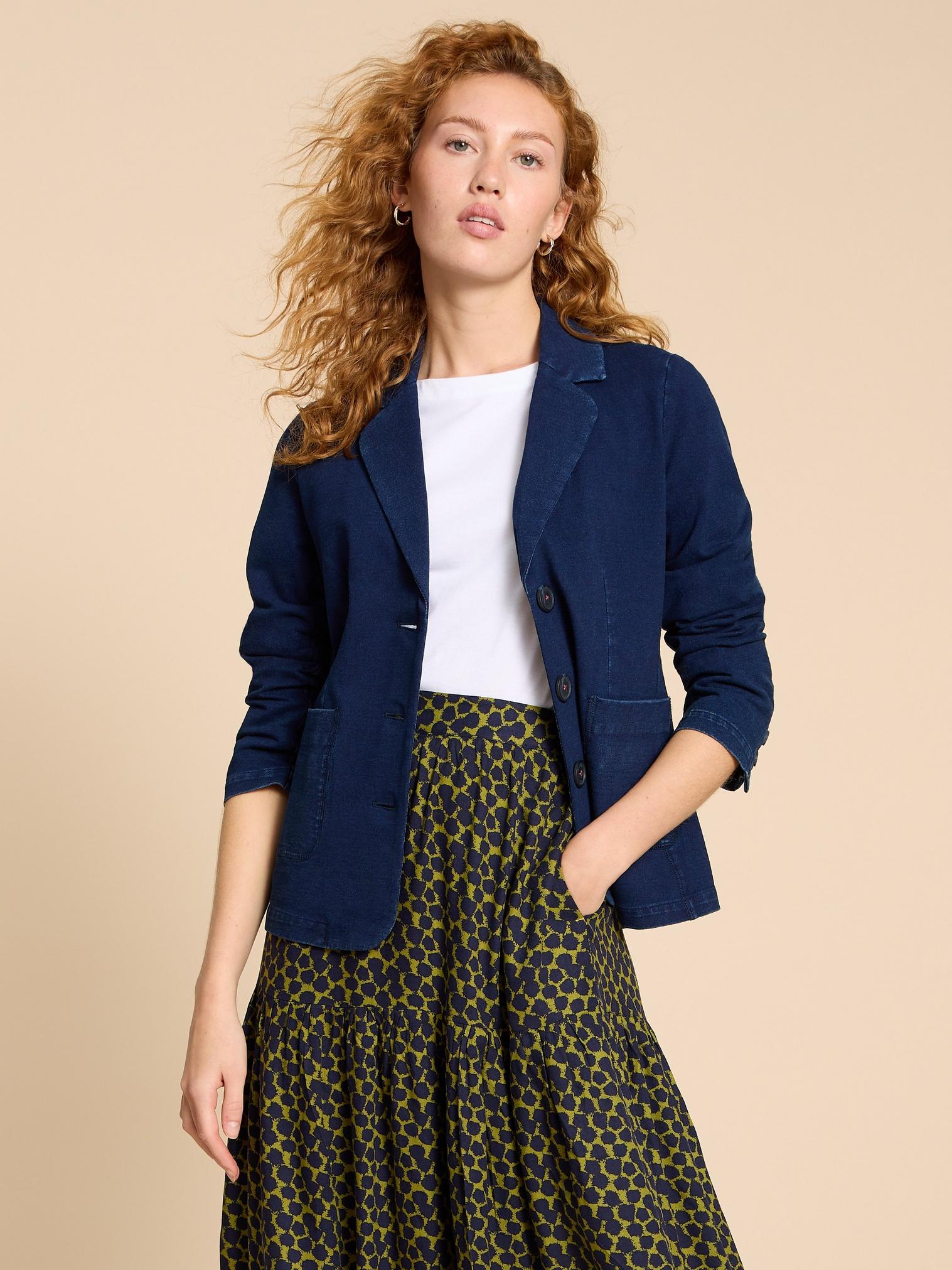 Stretch best sale jersey blazer