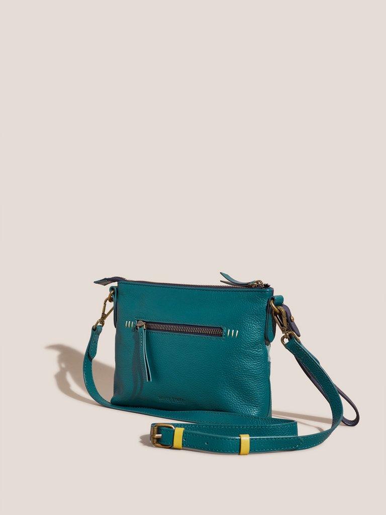 Poppy Pouch Bag in TEAL MLT - FLAT BACK