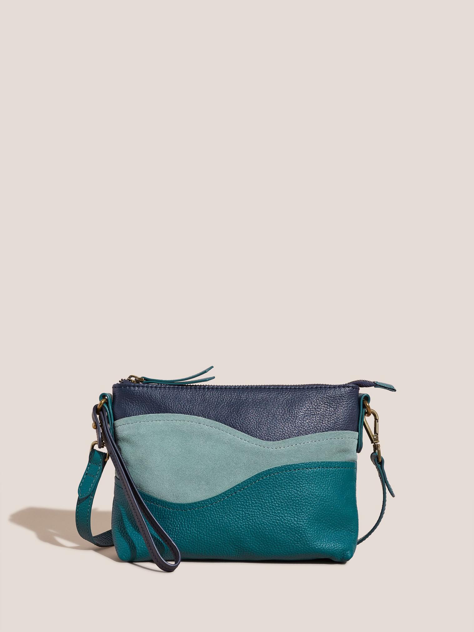 Poppy Pouch Bag in TEAL MLT - FLAT FRONT