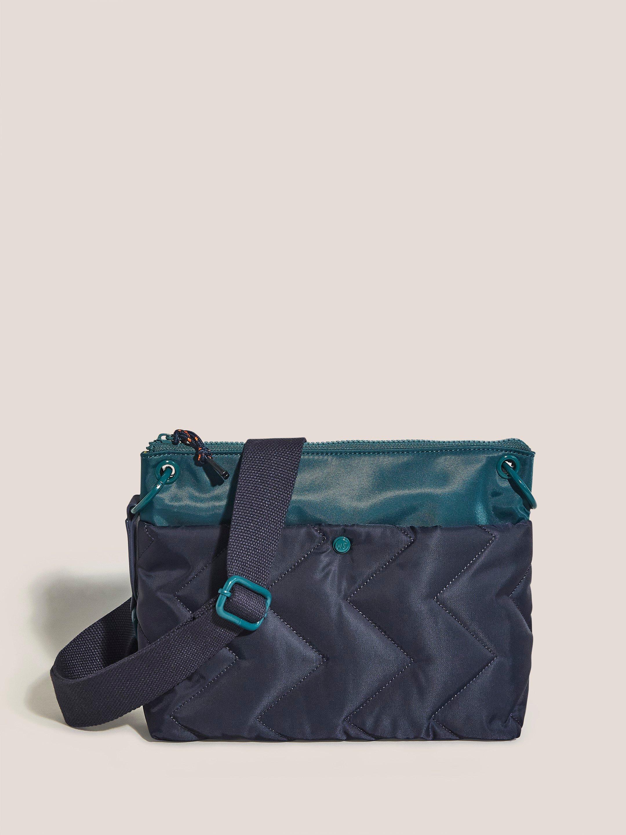 Wanda Nylon Crossbody Bag in NAVY MULTI - MODEL FRONT