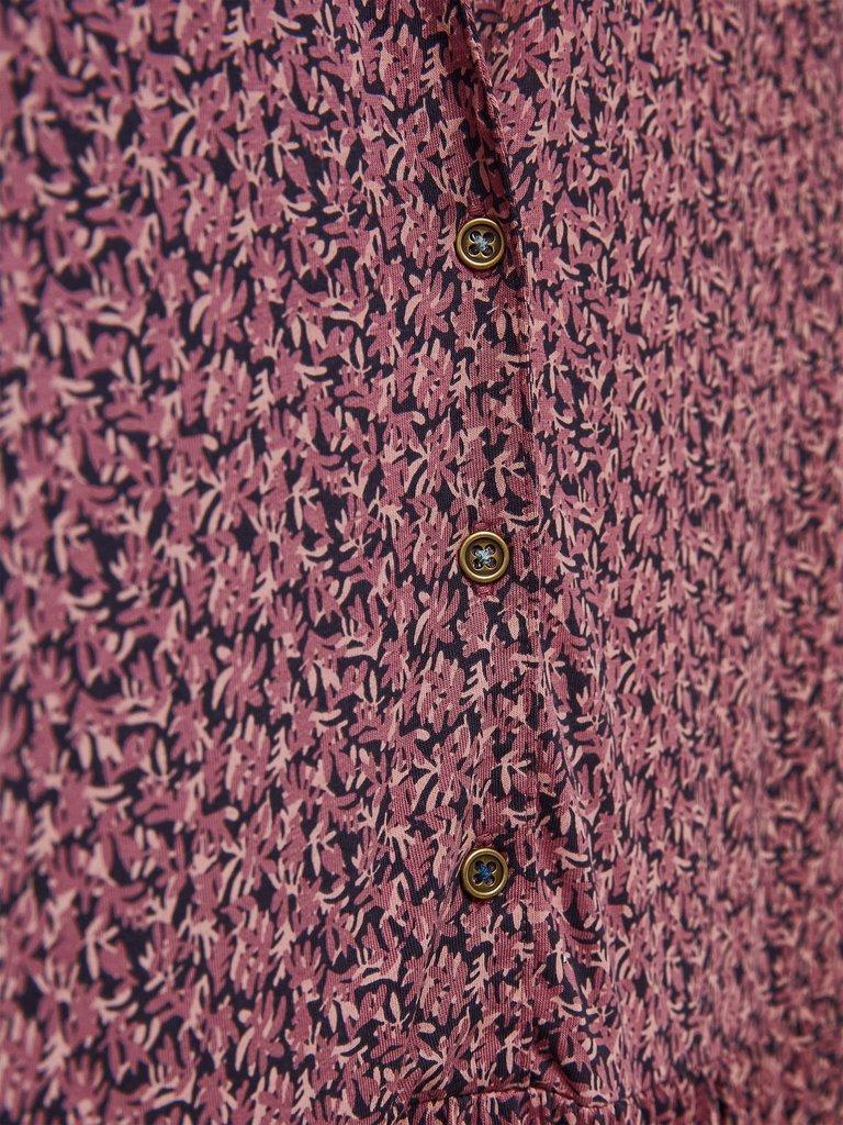 Naya Organic Cotton Blend  Jersey Dress in PINK MLT - FLAT DETAIL