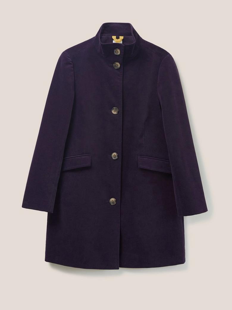 Laura ashley moleskin sales funnel neck coat