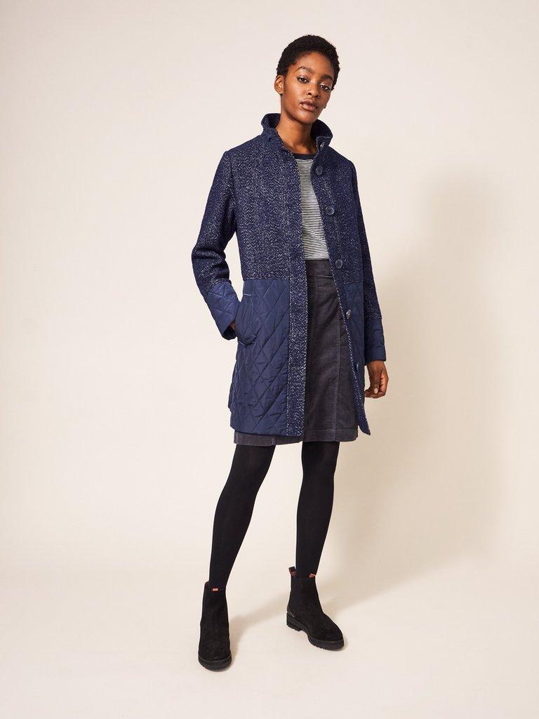 Long navy jacket clearance womens