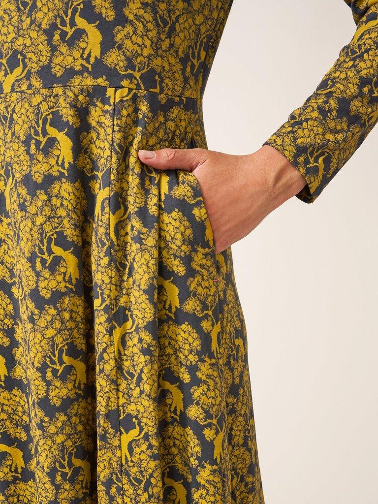 Madeline Eco Vero Jersey Dress in CHART MLT - MODEL DETAIL