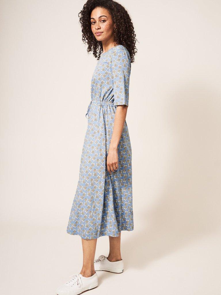 Nuelle Jersey Midi Dress in BLUE PR - LIFESTYLE