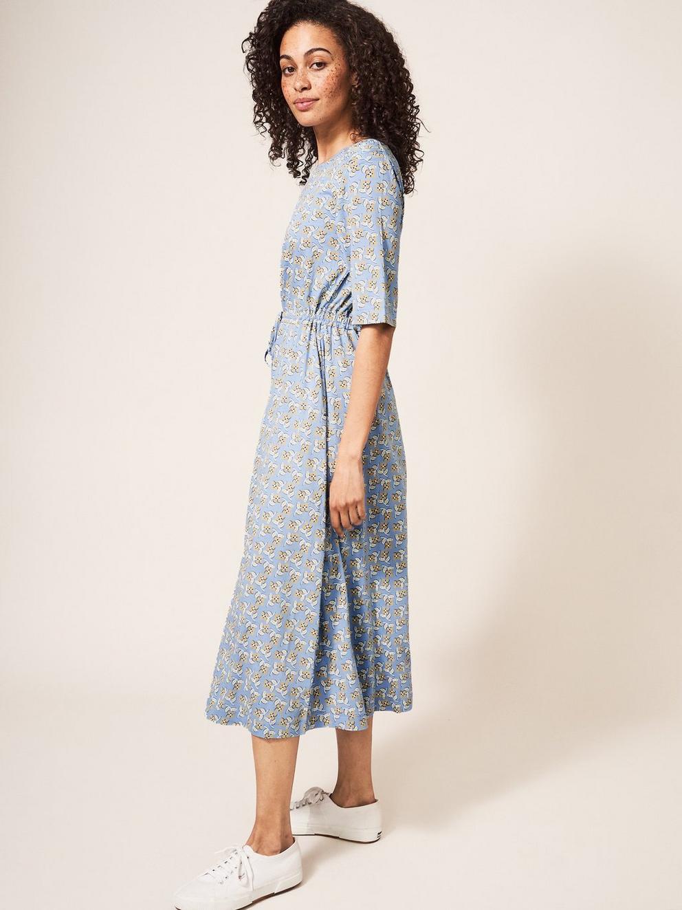Nuelle Jersey Midi Dress in BLUE PR - LIFESTYLE