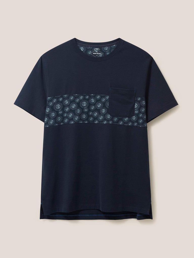 Hines Circle Graphic Tshirt in DARK NAVY - FLAT FRONT
