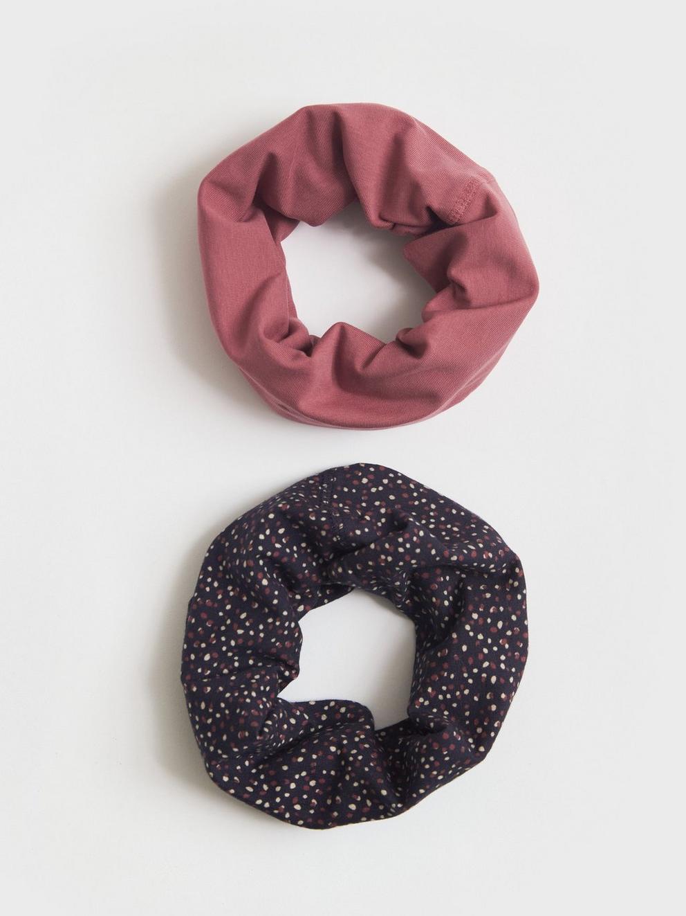 2 Pack Versatile Jersey Roll in PINK MLT - FLAT FRONT