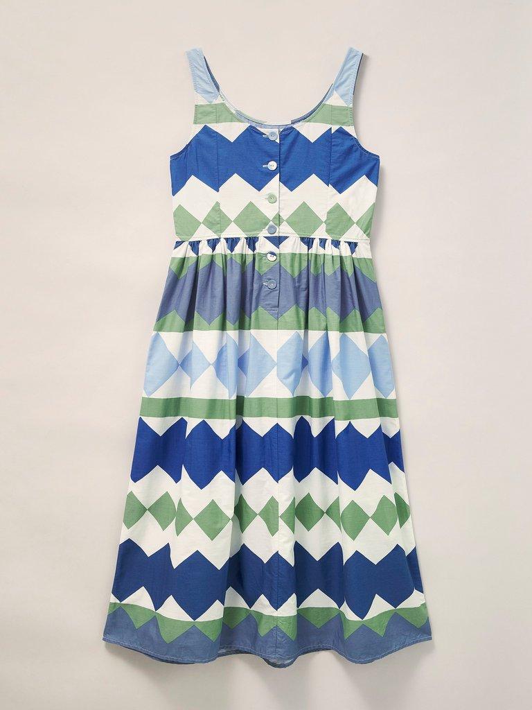 Ali Cotton Maxi Dress in GREEN MULTI | White Stuff