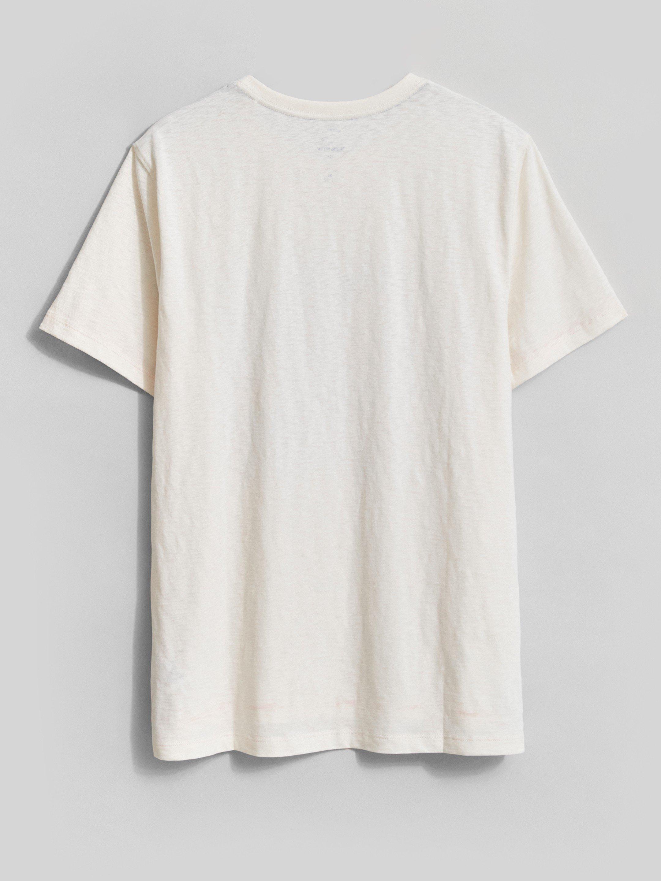 Lagoon Graphic Tshirt in NAT WHITE - FLAT BACK