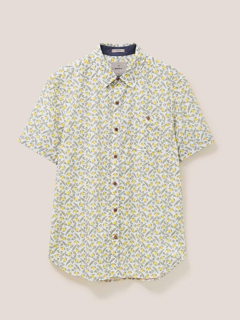 Sicilian Lemon Printed Shirt in YELLOW MLT - FLAT FRONT
