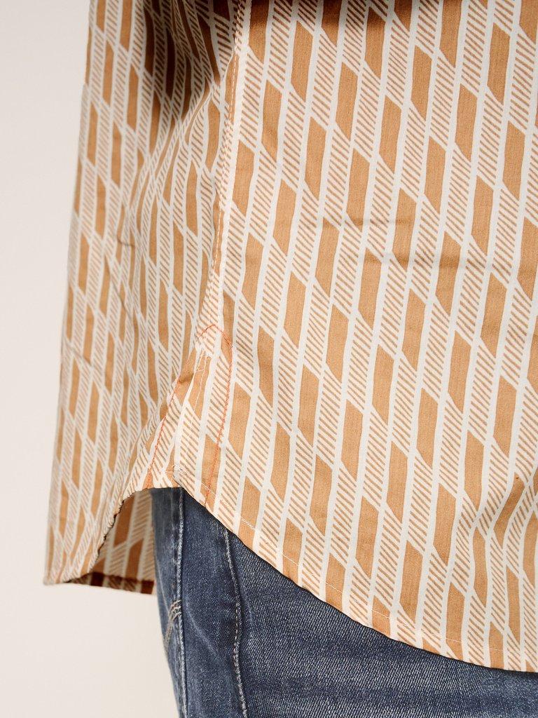 Dash Tile Printed Shirt in PINK PR - MODEL DETAIL