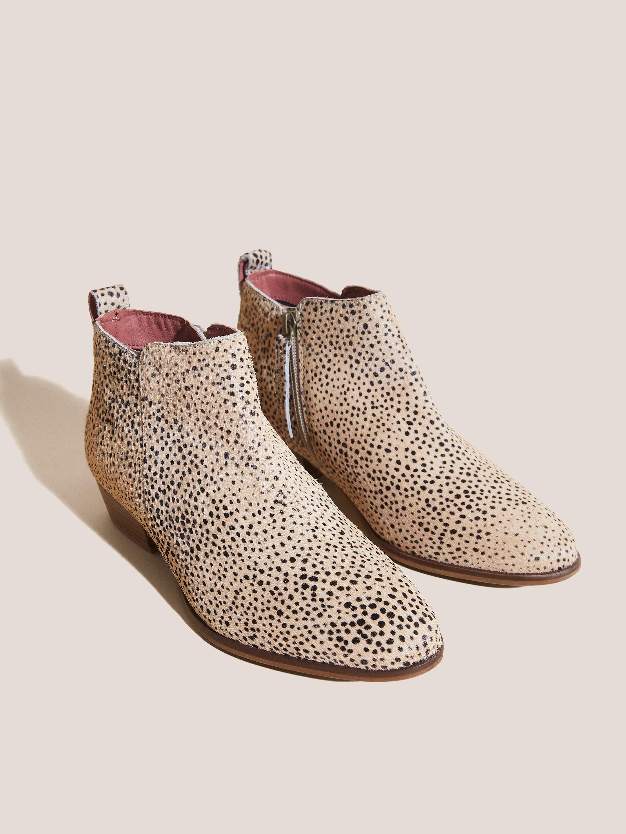 Willow Leather Ankle Boot in BROWN PR - FLAT FRONT