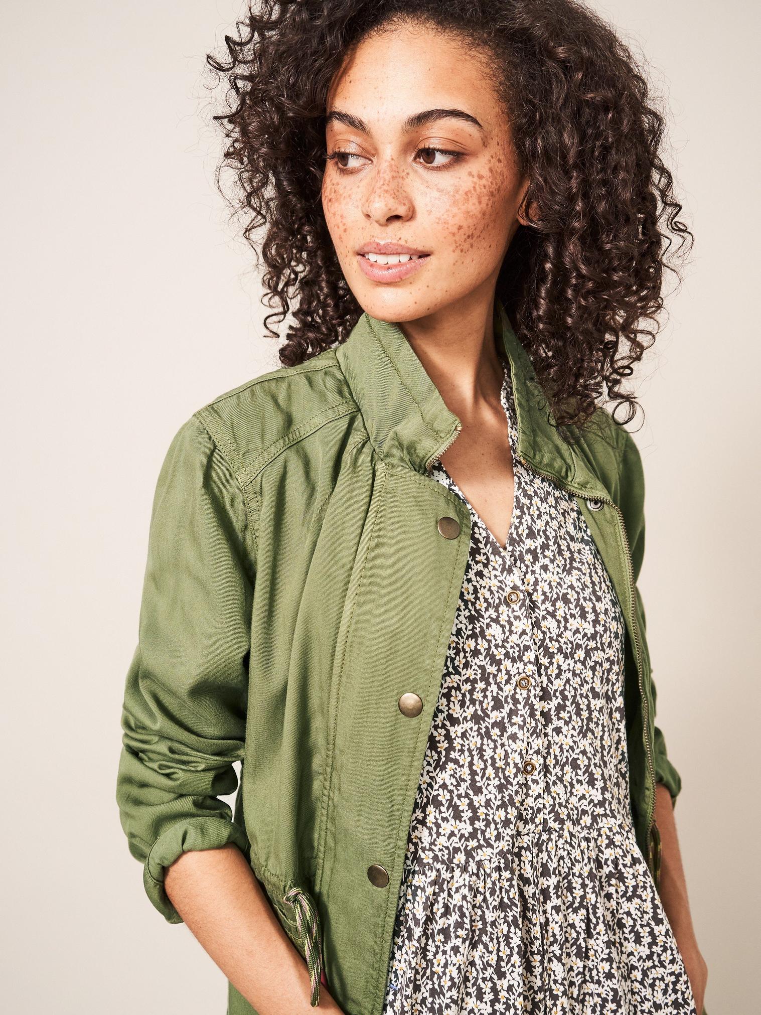 Layla Jacket in KHAKI GRN - LIFESTYLE