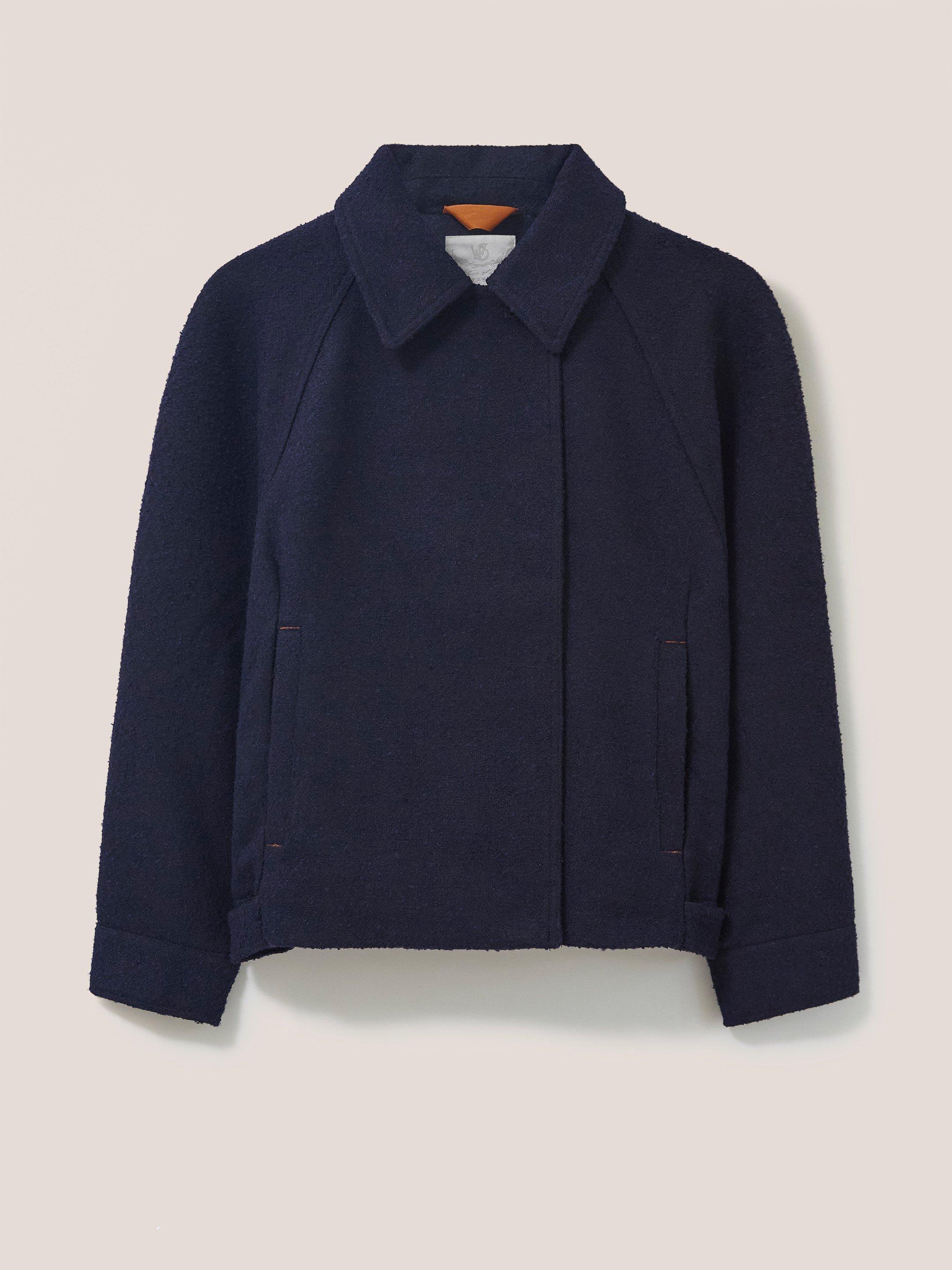 Clara Peacoat in DARK NAVY - FLAT FRONT