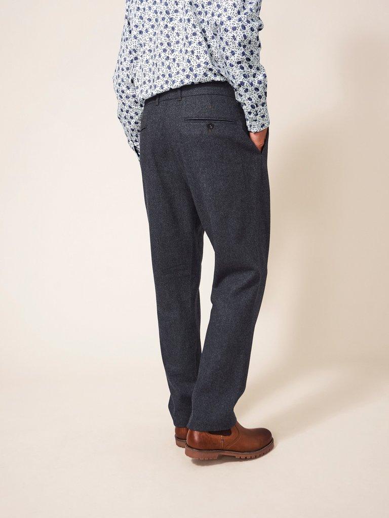 Heath Trouser in CHARC GREY - MODEL BACK